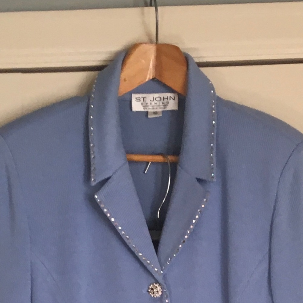 ST. JOHN knit jacket with long skirt.